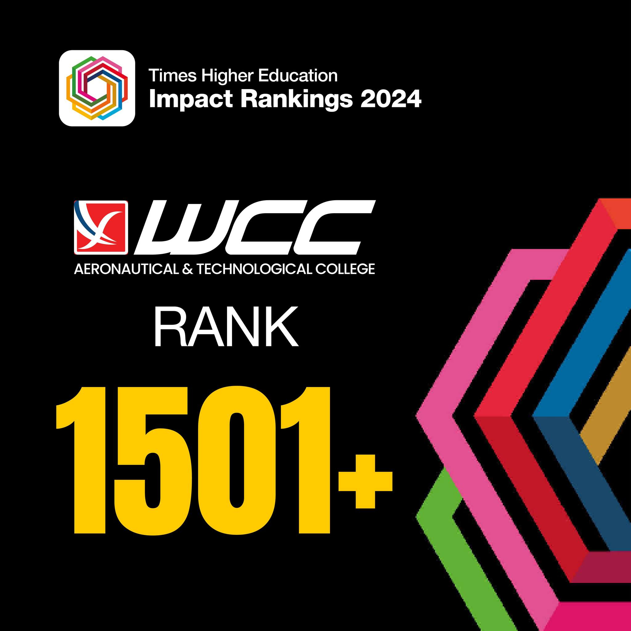 WCC Aeronautical and Technological College Achieves Global Recognition in 2024 THE Impact Rankings